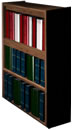 An office bookcase