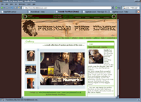 FriendlyFireMusic website screenshot