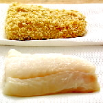 fish coated with breadcrumbs