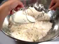 A flour and milk mix used for coating fish  