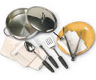 Image showing general tools and utensils used in braising and meat preparation