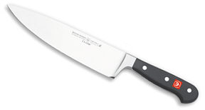 A kitchen knife used for slicing