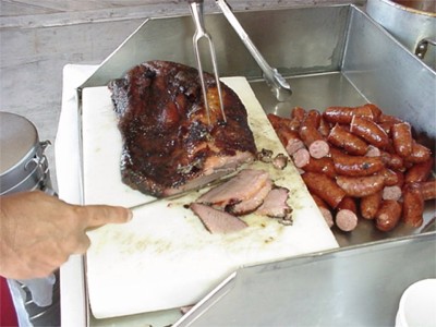 Image showing quantity of meat being sliced 