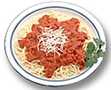 A spaghetti bolognaise dish