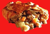 meat and vegtable pasty