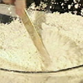 sieving flour, slat & pastry