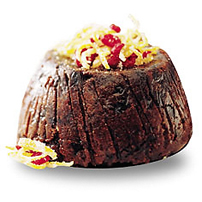 plum pudding made from beef suet 