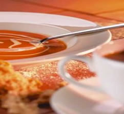 An image showing a bowl of soup