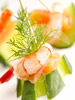 cucumber prawn salmon hors d'oeuvres